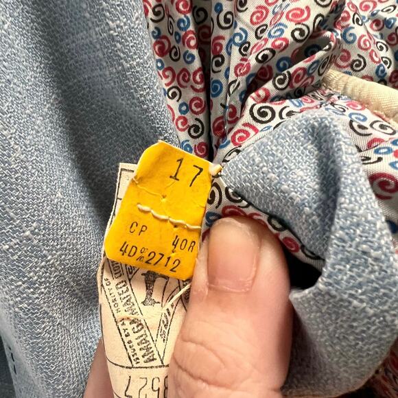 Vintage 70’s Ratner Powder Sky Blue Disco Sport Coat Mod Jacket Blazer - Picture 8 of 9